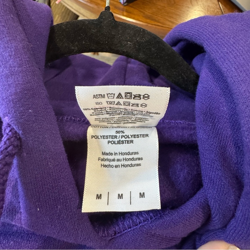 Purple Ravens Hooded Sweatshirt with Maryland Crab Graphic medium - Picture 5 of 6